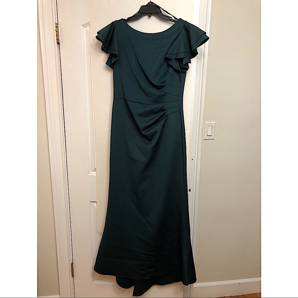 Long green formal dress